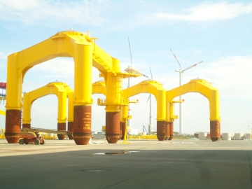 German Off-Shore Windpark Project in Cuxhaven
